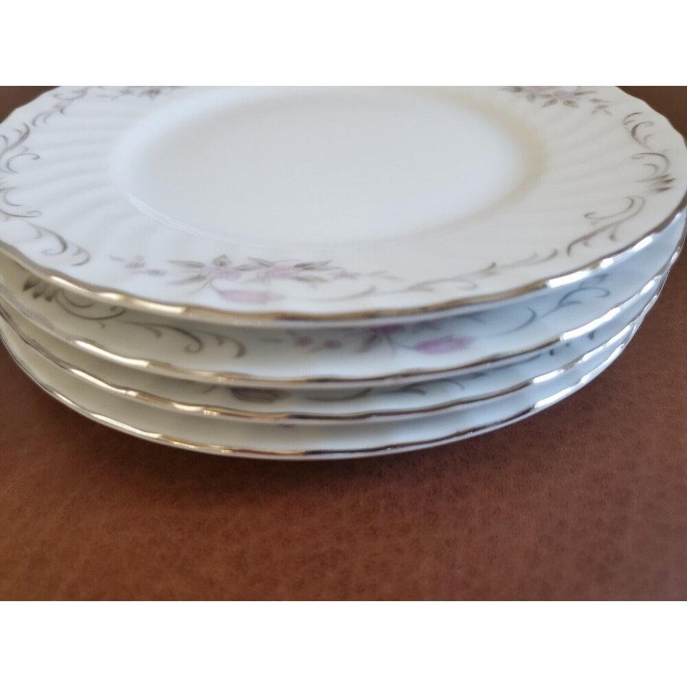 Vintage Gold Standard Genuine Porcelain‎ China Set Of 4 Bread & Butter Plates 6"